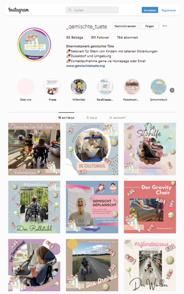 Elternnetzwerk "Gemischte Tüte" - Instagram
